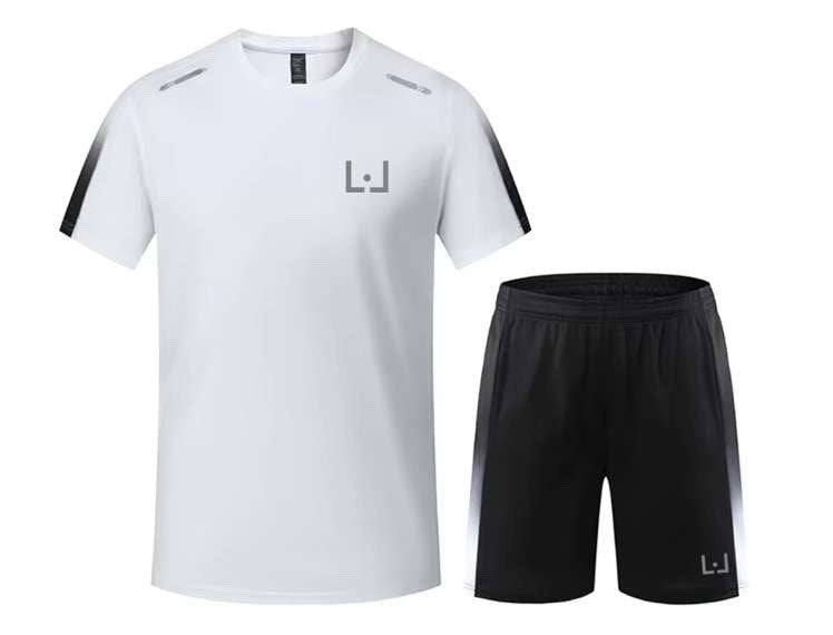 Ensemble Short T-shirt Blanc et Noir